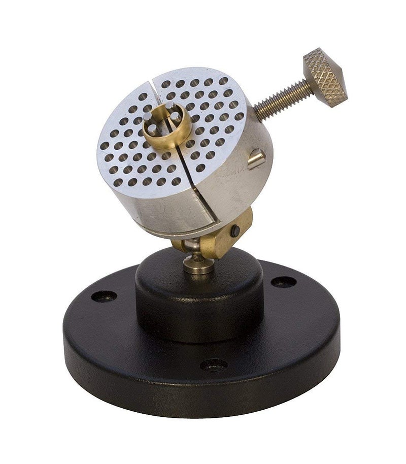 DIY Crafts Hand Free Universal Work Holder Universal Aluminum Work Holder Peg Clamp Base Jewelry Making Revolving Vise Bench Tool Set - Image 1