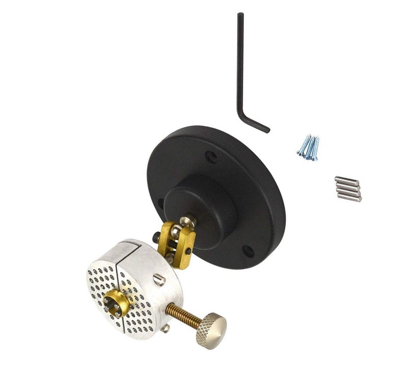 DIY Crafts Hand Free Universal Work Holder Universal Aluminum Work Holder Peg Clamp Base Jewelry Making Revolving Vise Bench Tool Set - Image 4