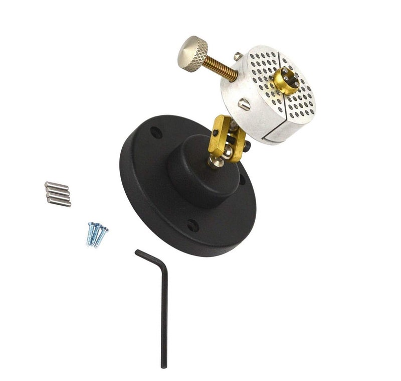 DIY Crafts Hand Free Universal Work Holder Universal Aluminum Work Holder Peg Clamp Base Jewelry Making Revolving Vise Bench Tool Set - Image 3