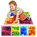 SMALL FISH Sensory Floor Tiles for Kids Toddlers 12x12 Liquid Sensory Mats Puzzle Pads Colorful Autism Sensory Play Mat for Dancing Stepping Lava Tile Games Daycare Sensory Room Preschool Must Have4 Pack - Image 3