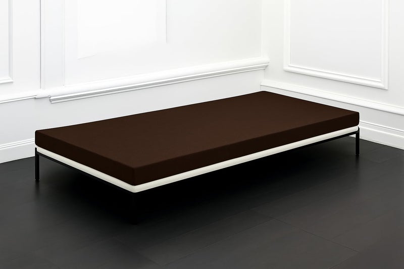 ATOOTFUSION Orthopedic High-Density HR Foam Mattress | High-Resilience (HR) Dual-Sided Foam | Single Size Bed Mattress - 3-Year Warranty (Dark Brown, 72X35X2 Inches) - Image 1