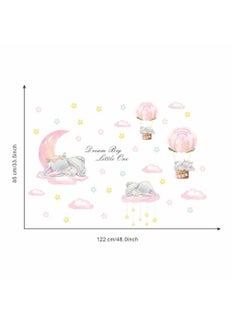 Bluejw Pink Star Moon Decorative Wall Stickers Perfect For Kids' Bedrooms And Nurseries  - Image 2