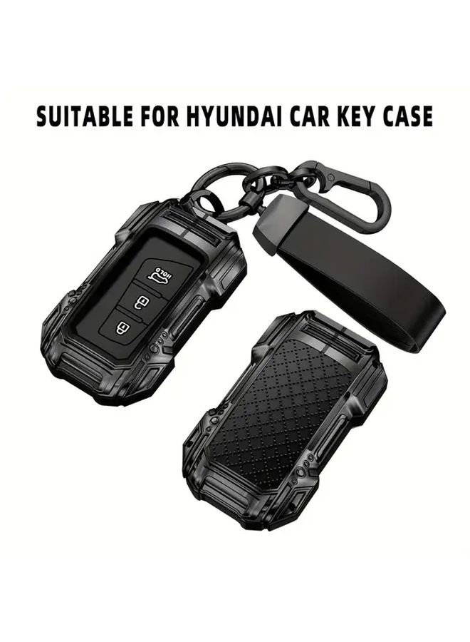 K Style Key Case Cover Protector for Hyundai Grandeur Genesis G80 Santa Fe Azera Models - Image 1