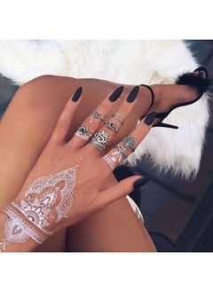 Divawoo 6 Sheets Temporary Tattoo,Flash Fake Waterproof Body Tattoos Stickers Women Wedding Party  - Image 4