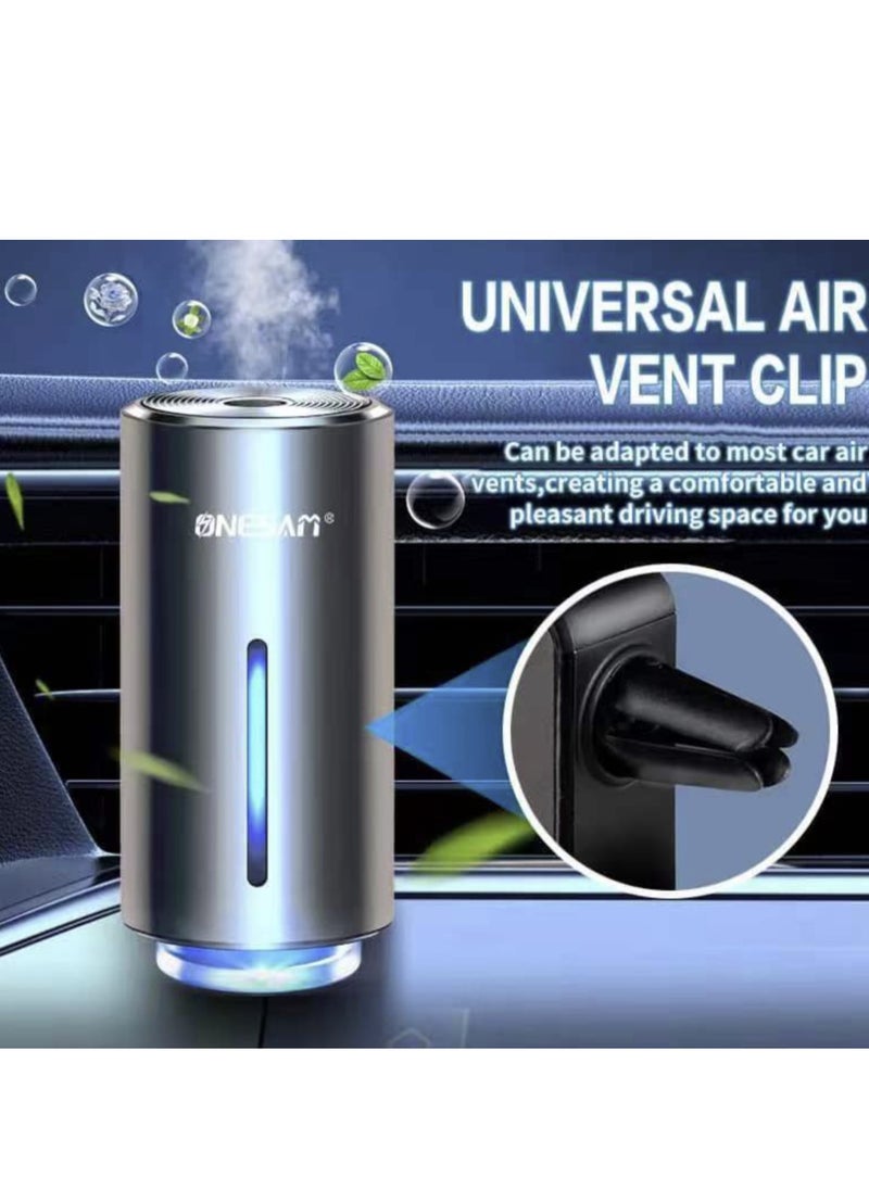 ONESAM Car Air Freshener Rechargeable Car Fragrance Diffuser 3 Level Adjustable Smart Car Diffuser 3 Bottles of Cologne  - Image 2