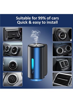 ONESAM Car Air Freshener Rechargeable Car Fragrance Diffuser 3 Level Adjustable Smart Car Diffuser 3 Bottles of Cologne  - Image 5