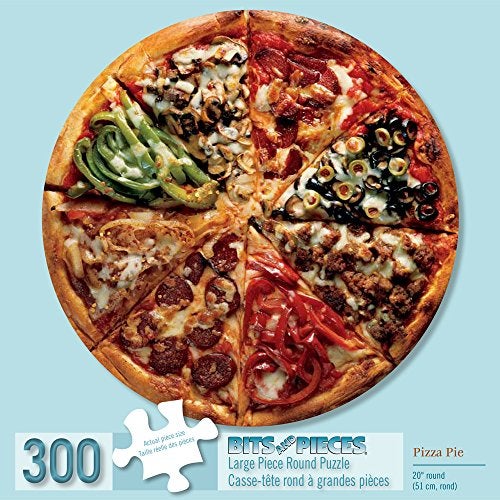 Bits and PiecesPizza Pie 300 Piece Round Jigsaw Puzzle - Image 5