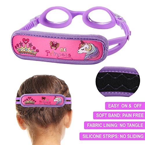RUIGAO Kids Swim Goggles Age 2-6, Toddler Goggles No Hair Pull,UV Protection/Anti Fog/Padded HeadBand (1PK Kids - Purple) - Image 4