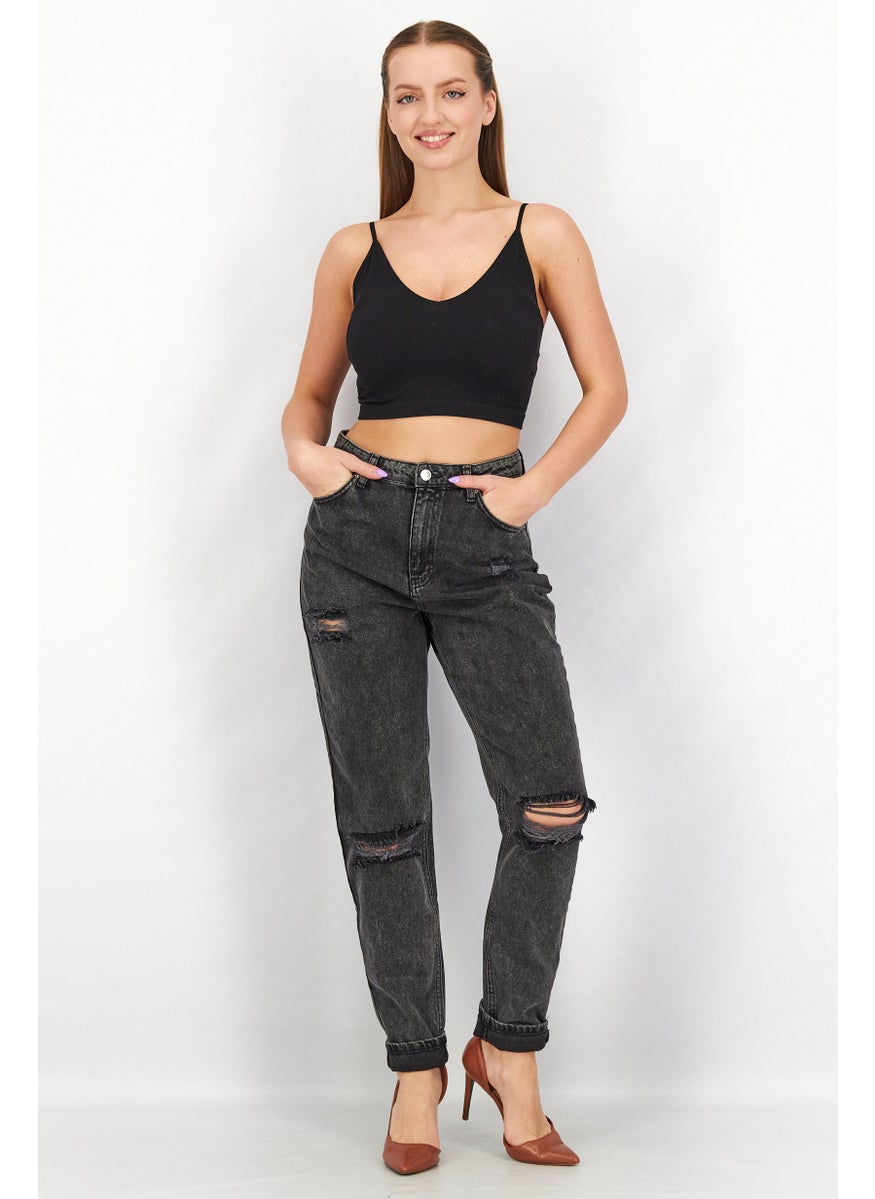 Women Straight Rip Non Stretchable Jeans, Charcoal - pzsku/Z728FF9BCE8ADFA9F662BZ/45/_/1739715129/a753cd7b-102a-4ba9-8ab8-4e349a917c16