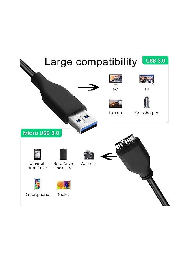 USB 3.0 Cable A to Micro B for Portable External Hard Drives - Image 3