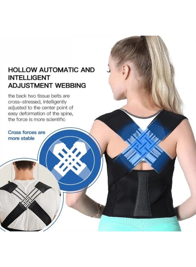 Adjustable Posture Corrector Belt for Back Shoulder Neck Support - Breathable, One Size - Image 3