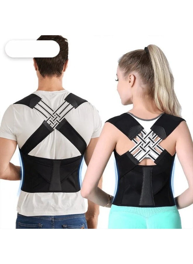 Adjustable Posture Corrector Belt for Back Shoulder Neck Support - Breathable, One Size - Image 2