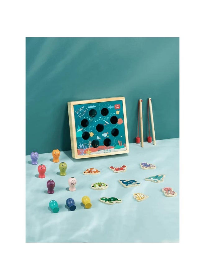 Babycare - Kids Desire fishing Game Wooden Toy set - Image 4