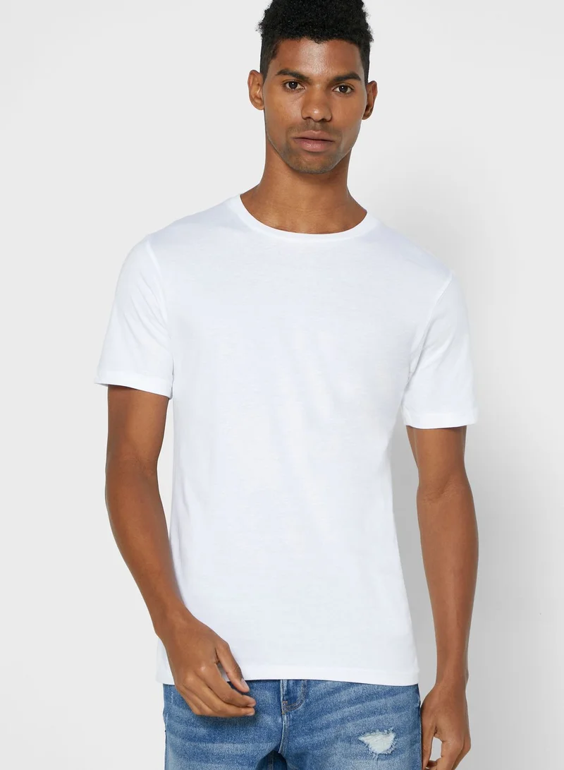 Seventy Five Basics 5 Pack Essential Crew Neck T-Shirts