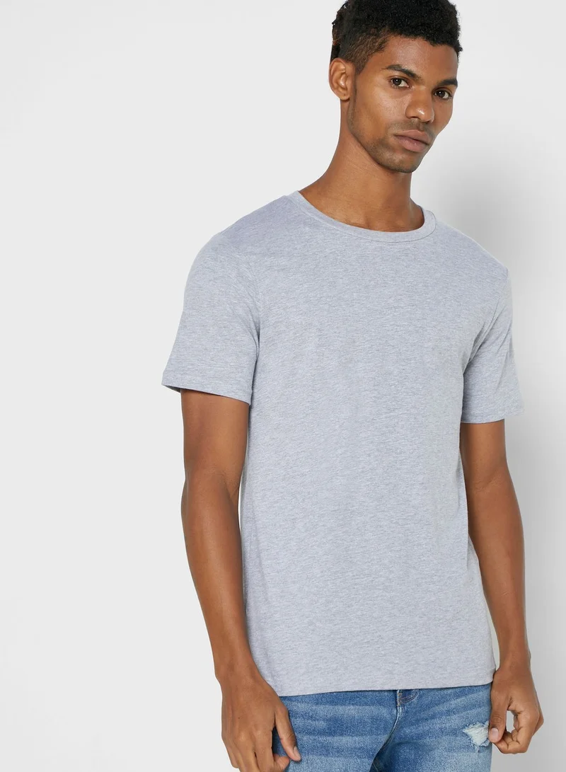 Seventy Five Basics 5 Pack Essential Crew Neck T-Shirts