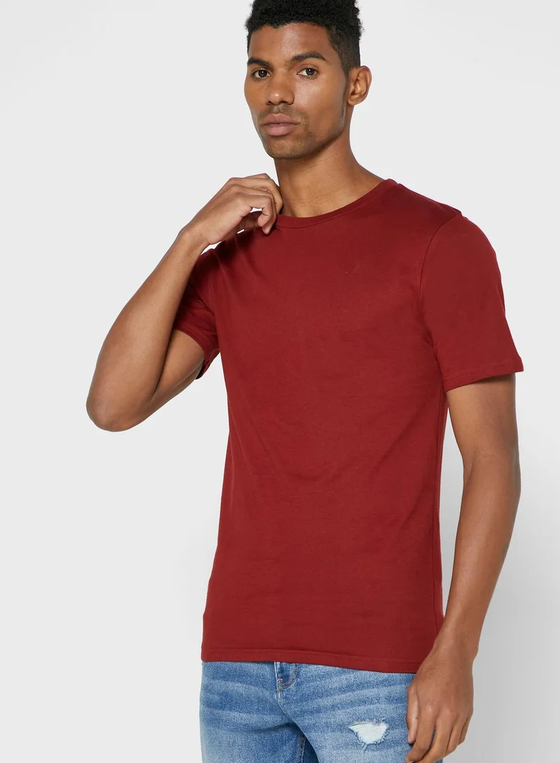 Seventy Five Basics 5 Pack Essential Crew Neck T-Shirts