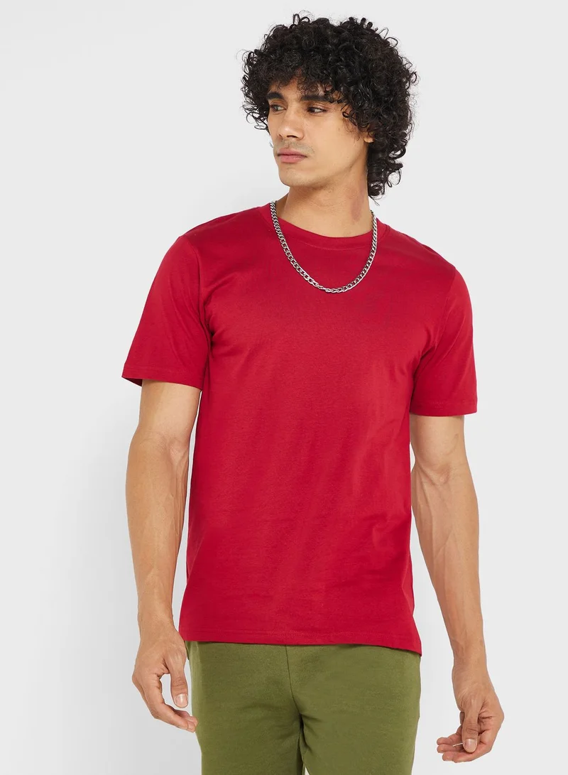 Seventy Five Basics 5 Pack Essential Crew Neck T-Shirts