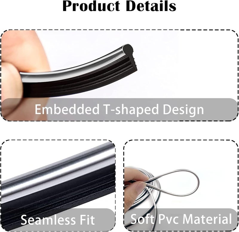 OSIFIT Car Interior Trim Strips - 16.4 ft Silver Decoration - Image 3