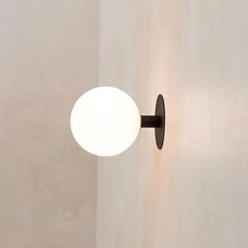 Medieval Style Golden White Milk Glass Semi-flush Mount Ceiling Lamp, Retro Gold Wall Lamp - Image 4