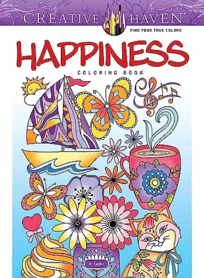 Creative Haven Happiness Coloring Book