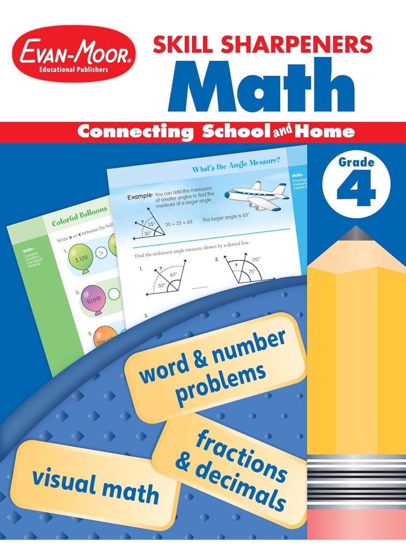 Skill Sharpeners Math Workbook Grade 4