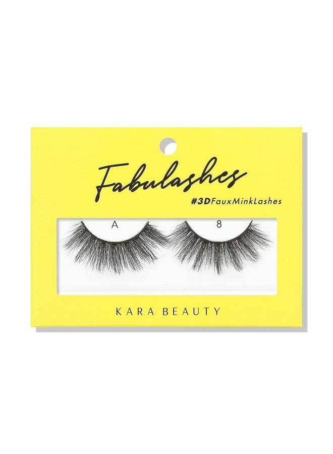 Kara Beauty FABULASHES 3D Faux Mink False Eyelashes Style A8 - Image 2