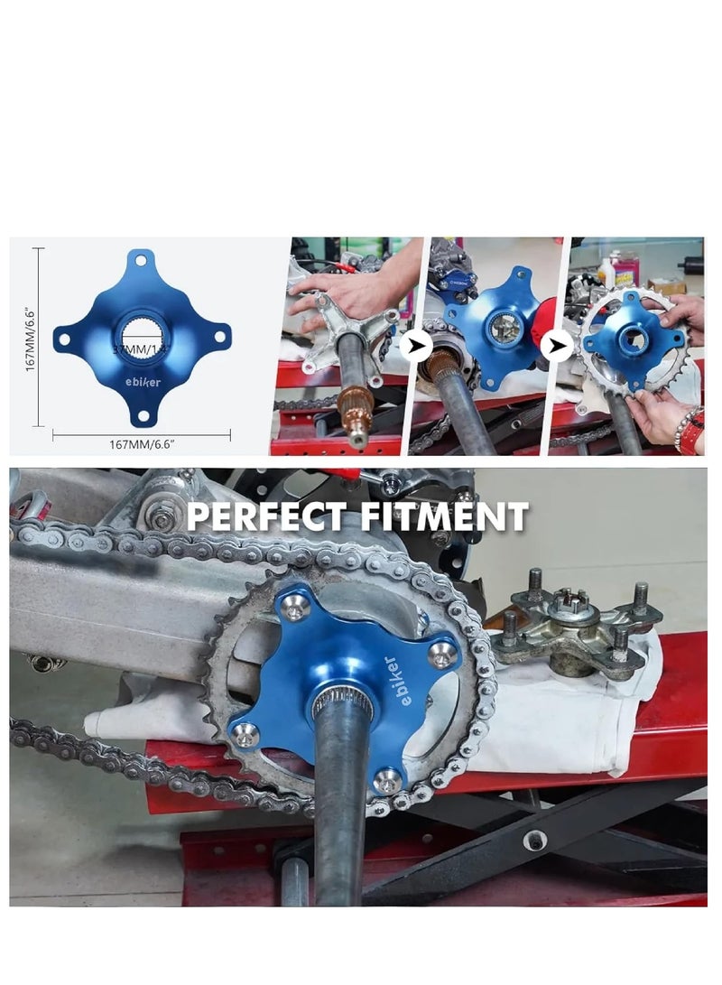 Generic Blue ATV Parts Sprocket Hub For Yamaha Raptor 700 700R 2006-2010, 1 Piece  - Image 4