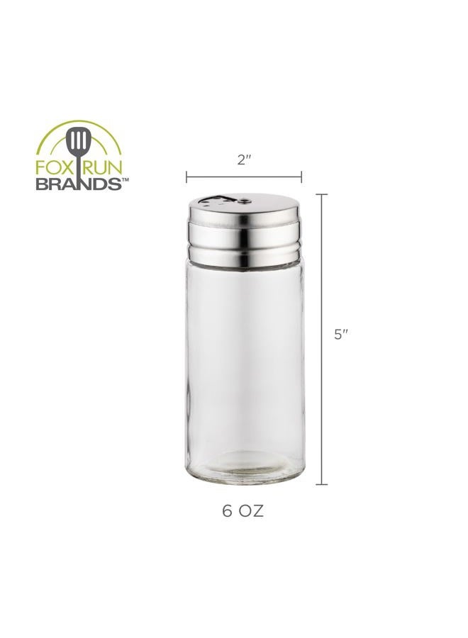 Fox Run 5167 Glass Spice Jar with Stainless Steel Shaker Lid, 6 Ounce, Clear Container for Seasonings - Image 5
