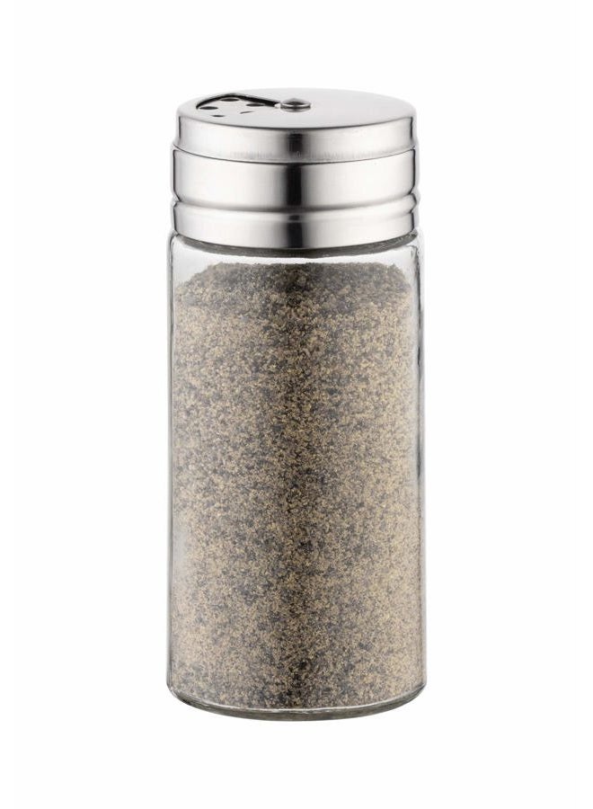 Fox Run 5167 Glass Spice Jar with Stainless Steel Shaker Lid, 6 Ounce, Clear Container for Seasonings - Image 1