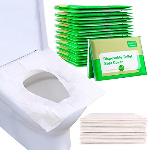 YGDZ Toilet Seat Covers Disposable, 110pcs Flushable Travel Disposable Toilet Seat Covers for Adults Kids Potty Training, Travel Essential Accessories for Airplane, Road Trips, Camping - Image 1