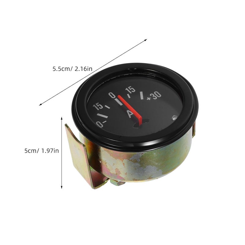 SECFOU 12v-24v Automotive Ammeter Gauge 30a Needle Current Meter for Cars Trucks Tractors Battery Electrical Monitoring Dashboard Circuit Tester - Image 2