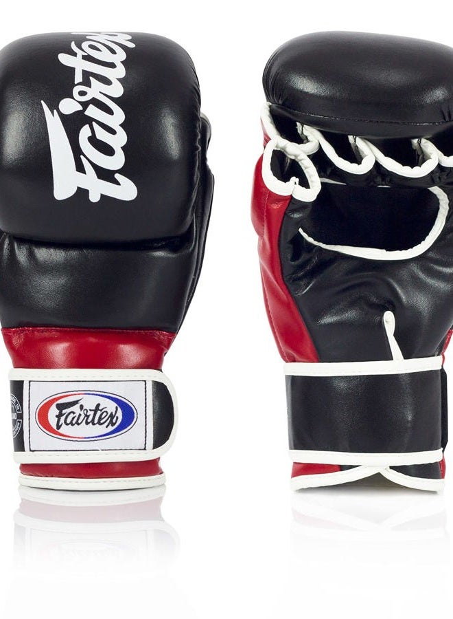 FAIRTEX (Large, Black/Red) - FGV18 Super Sparring Grappling MMA Gloves - Image 2