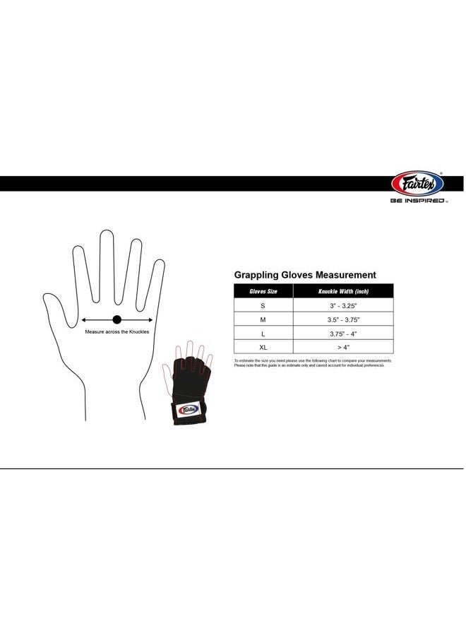 FAIRTEX (Large, Black/Red) - FGV18 Super Sparring Grappling MMA Gloves - Image 3