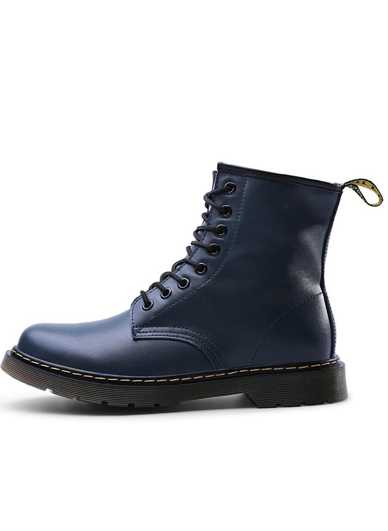 Loquat Motorcycle Ankle Platform Boots  Blue  - Image 2
