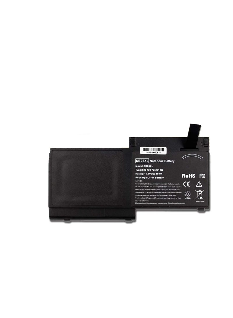 Terabyte SB03 SB03XL SB03046XL HSTNN-L13C HSTNN-IB4T HSTNN-LB4T 716726-421 716726-1C Laptop Battery Replacement for HP EliteBook 820 G1/G2 720 G1/G2 725 G1/G2 E7U25AA E7U25UT F6B38PA Series(11.1V 46Wh) - Image 1