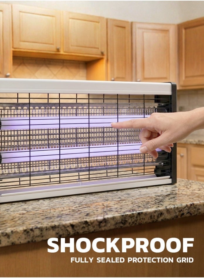 مودي قاتل الحشرات الطائر الكهربائي، مصباح قاتل البعوض، مصيدة حشرات قابلة للتعليق للاستخدام الداخلي والخارجي، مصيدة ذباب عالية الجهد، ضوء الأشعة فوق البنفسجية، مزيل للحشرات للمنزل والمكتب والمطبخ - Image 4