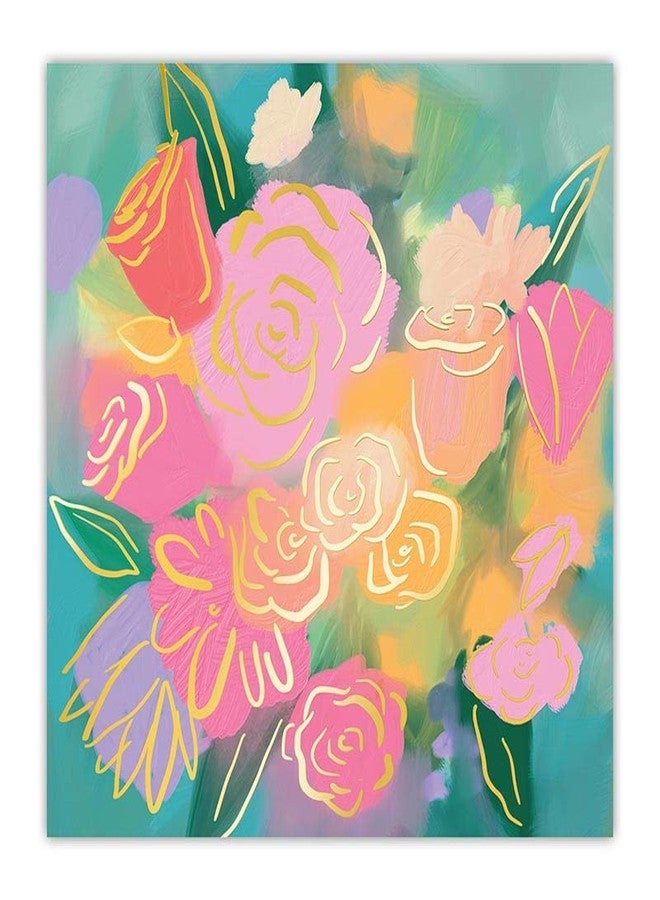 Slant Party Supplies - Paper Napkins Disposable Cocktail Napkin Set, 5" x 5", Spring Bouquet