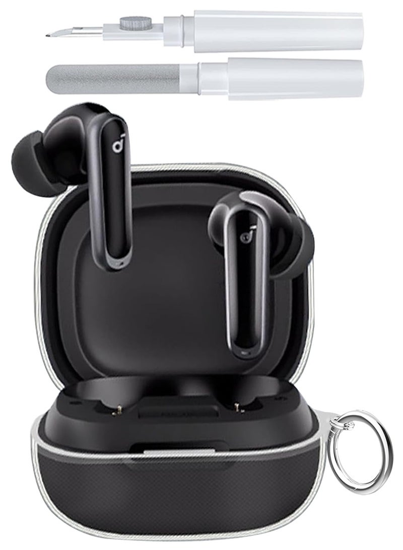 حافظة Anker Soundcore A40i، غطاء ناعم مع مجموعة تنظيف حلقة التثبيت، شفاف - Image 1