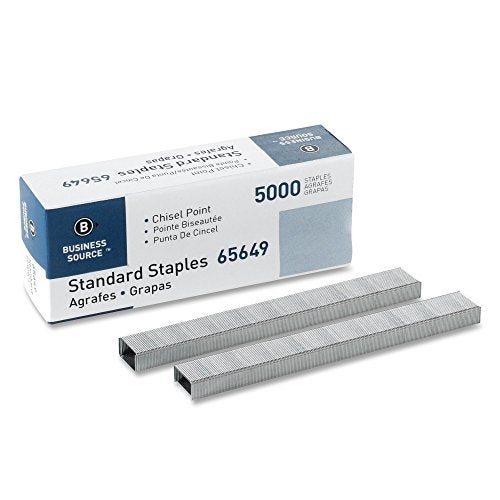 Business Source دبابيس الأعمال ذات نقطة مشطوفة قياسية - علبة من 5000 (65649)، فضي - Image 1