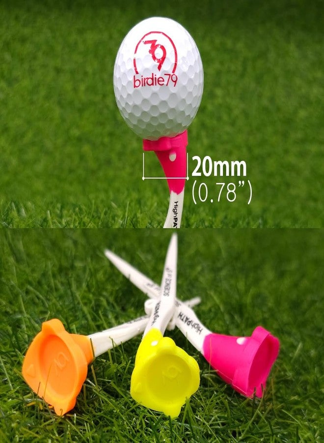 BIRDIE79 Premium High Path Golf Tee Set - 5° Launch Angle, 9 Pack, Adjustable Height Markers, Reduces Hooks and Slices, High Visibility, Stable 20mm Head - Image 5