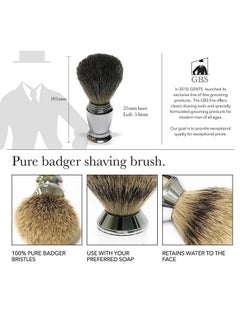 G.B.S .B.S Men’S Wet Shaving Kit Interchangeable Shaving Razor Synthetic Badger Hairbrush Mesh Travelling Toiletry Bag Shavette Razor  - Image 5