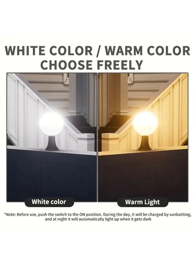 عبوتان من أضواء الكرة الشمسية باللون الدافئ للمسارات الخارجية في الحديقة والملاعب - Image 3