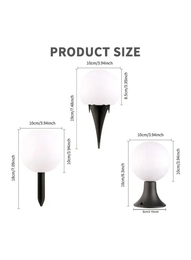 عبوتان من أضواء الكرة الشمسية باللون الدافئ للمسارات الخارجية في الحديقة والملاعب - Image 4