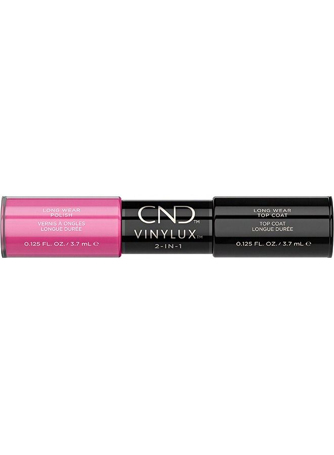CND Vinylux 2 in 1 Hot Pop PInk Polish & Top Coat, 7.4 ml - Image 1