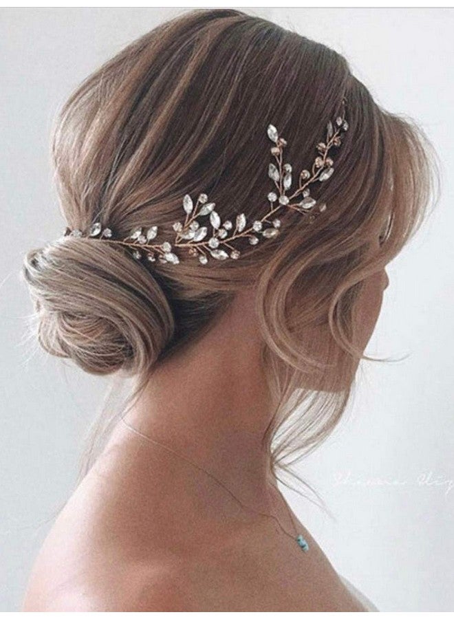 JAKAWIN JAKAWIN Bride Rhinestone Wedding Hair Piece Silver Crystal Hair Vine Bridal Updo Hair Accessories for Women HV113 (Silver)  - Image 1