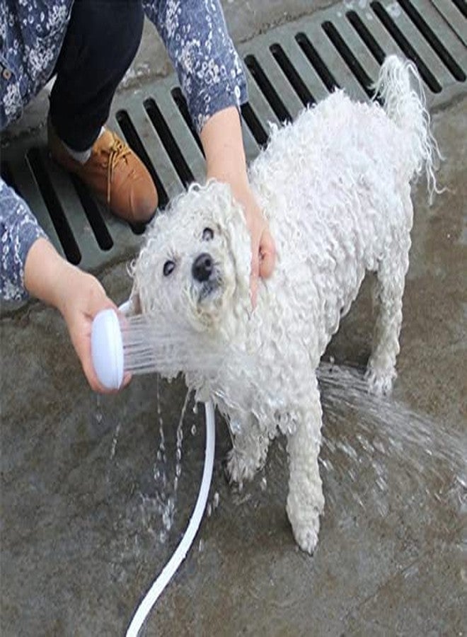 Pet Monastry بخاخ صنبور خرطوم حوض محمول من بيت موناستري®، بخاخ صنبور للحيوانات الأليفة، بخاخ شامبو، مناسب لغسل الشعر، وغسل الحيوانات الأليفة وتنظيف حوض الاستحمام - أبيض (الحجم - 39 بوصة) - Image 1