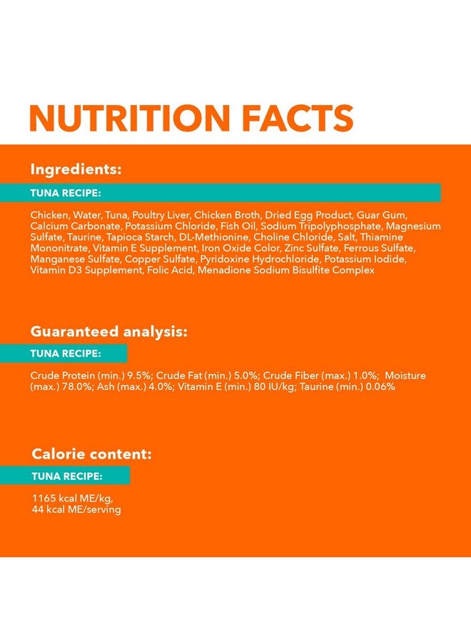 IAMS Perfect Portions Healthy Adult Grain Free Wet Cat Food Paté, Tuna Recipe, 2.6 oz. Easy Peel Twin-Pack Trays (24 Count, 48 Servings) - Image 4