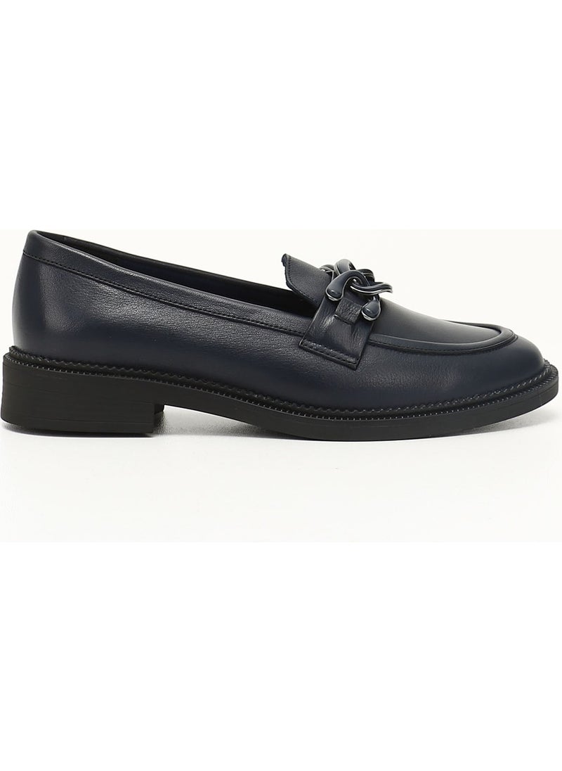 GÖNDERİ Post(R) Gön Leather Round Toe Loafer Buckled Women's Casual Shoes 24272  - Image 1