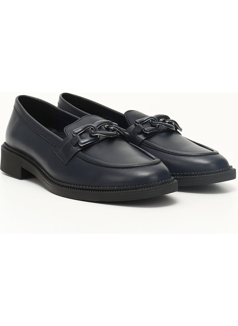 GÖNDERİ Post(R) Gön Leather Round Toe Loafer Buckled Women's Casual Shoes 24272  - Image 2
