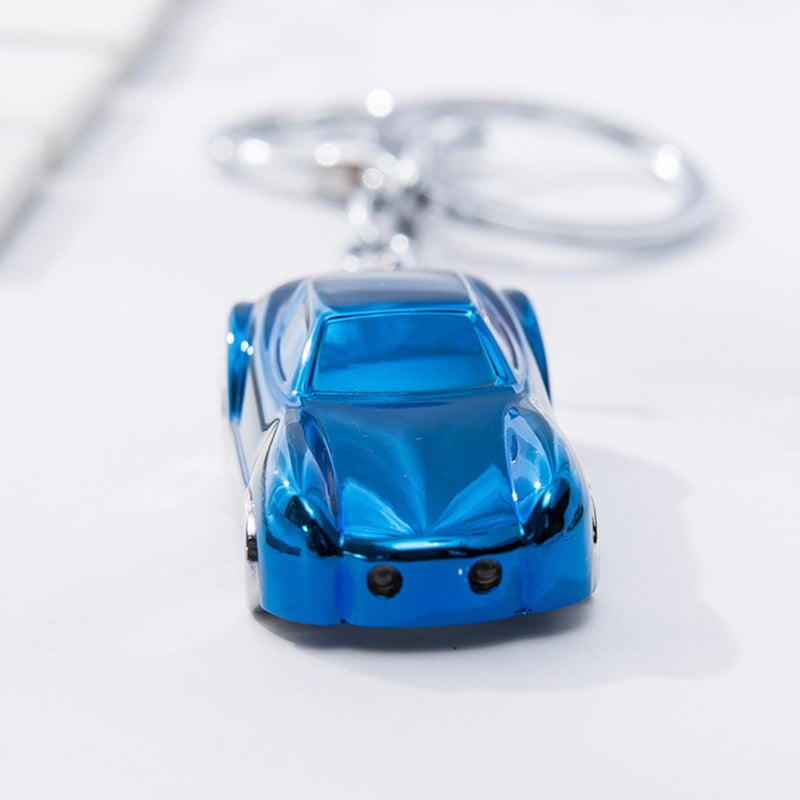 Silver Color 3 Realistic Metal Car Keychain Compact Charm for Daily Use - Image 5